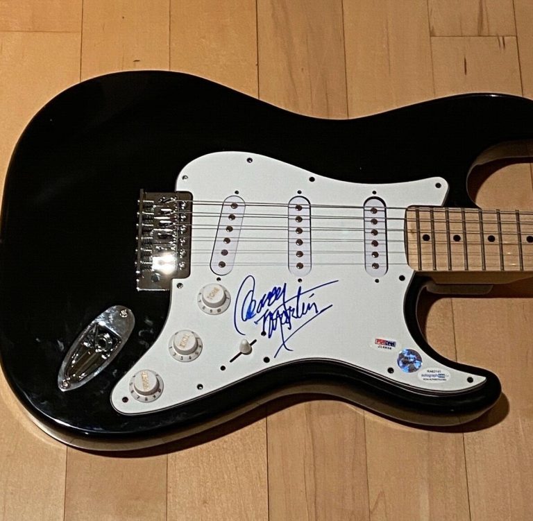 * DEWEY MARTIN * signed electric guitar * BUFFALO SPRINGFIELD * PSA / ACOA * 1