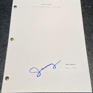 * JAMES HONG * signed full movie script * KUNG FU PANDA  * COA * 1
