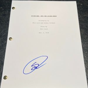 * SHAMEIK MOORE * signed movie script * SPIDER-MAN: INTO THE SPIDER-VERSE * 1
