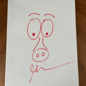 * GARY VAYNERCHUK * signed 12x16 canvas * VEECON *  1/1 SKETCH * EXACT PROOF *