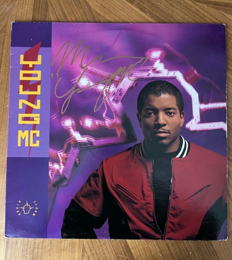 * YOUNG MC * signed album * BRAINSTORM  * COA * 1
