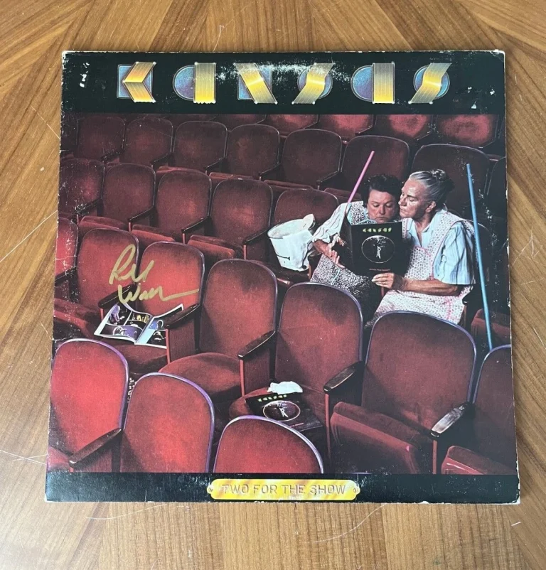 * RICH WILLIAMS * signed vinyl album * KANSAS BAND * TWO FOR THE SHOW * 1
