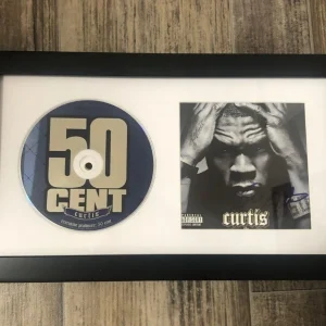 * 50 CENT * signed framed CD * CURTIS JACKSON * CURTIS * 1