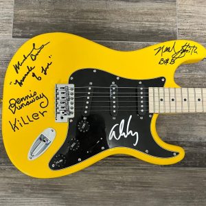 * ALICE COOPER BAND * signed electric guitar *DUNAWAY, SMITH, BRUCE* PROOF * 10