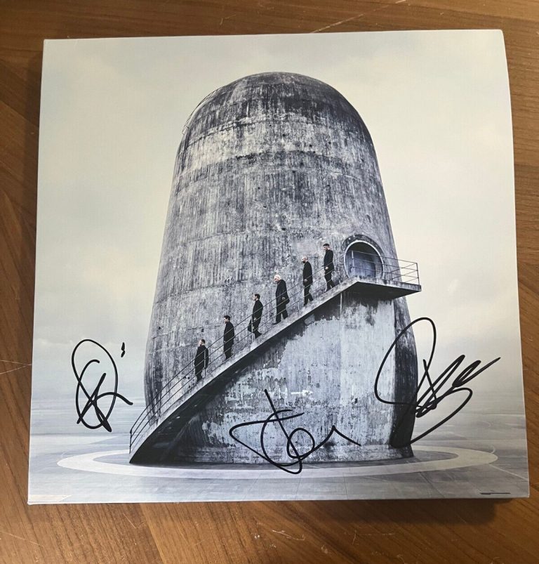 * RAMMSTEIN * signed vinyl album *ZEIT* TILL LINDEMANN, RICHARD KRUSPE & OLLIE 2