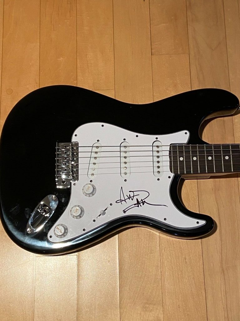 * AVRIL LAVIGNE * signed electric guitar * SK8ER BOI * COMPLICATED * COA * 1