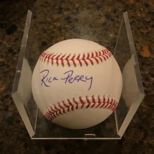 * RICK PERRY * signed autographed OMLB baseball * TEXAS GOVERNOR * TRUMP * 1