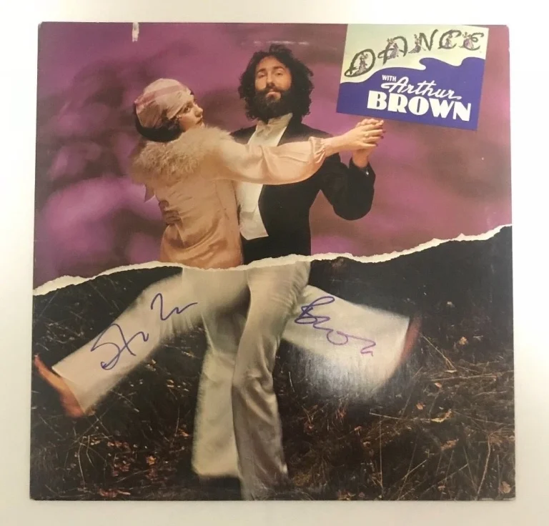 * ARTHUR BROWN * signed autographed vinyl album * DANCE * PROOF * 3