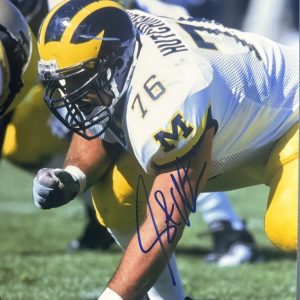 STEVE HUTCHINSON SIGNED 8x10 PHOTO MICHIGAN WOLVERINES AUTHENTIC AUTOGRAPH COA