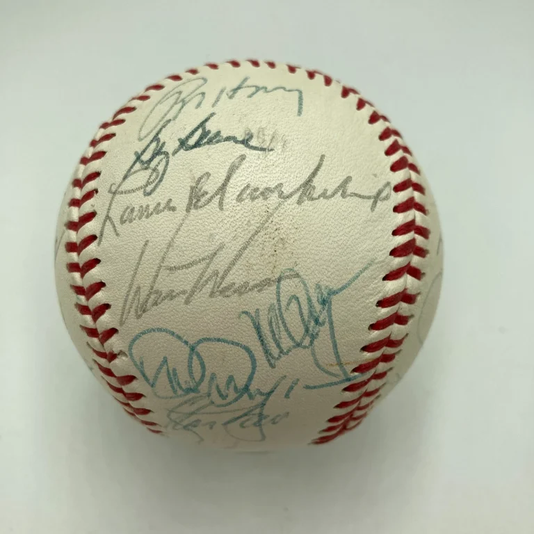 1989 Oakland A’s World Series Champs Team Signed Baseball 29 Sigs JSA COA