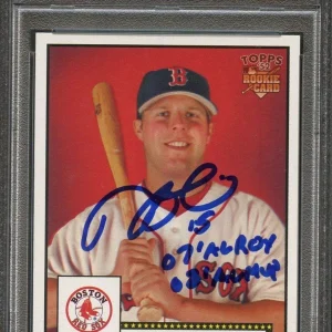 2006 Topps 52' #40 Dustin Pedroia Card PSA Slabbed Auto 10 Red Sox