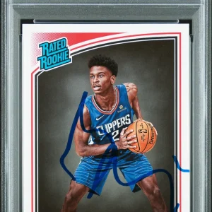 Shai Gilgeous-Alexander 2018 Panini Donruss#162 Signed Card PSA Auto 9 Autograph