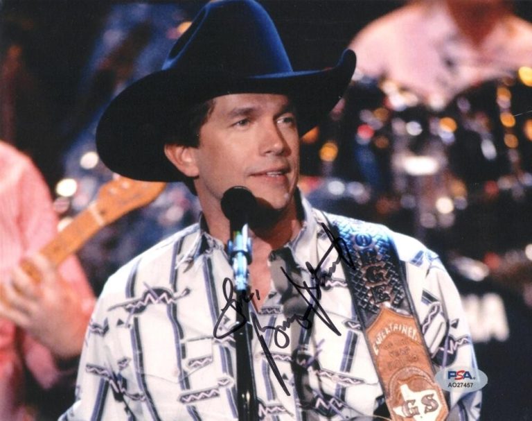 George Strait Signed Autograph 8x10 Photo - Country Music Legend w/ PSA COA