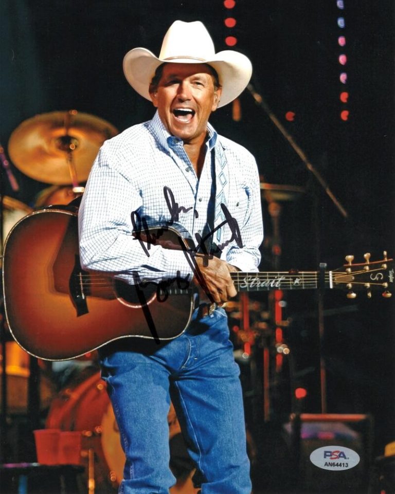 George Strait Signed Autograph 8x10 Photo Photograph Country Music Icon PSA COA