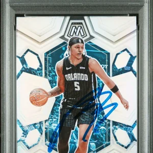 Paolo Banchero 2023 Panini Mosaic #15 Silver Signed Card PSA Auto 10 Autographed