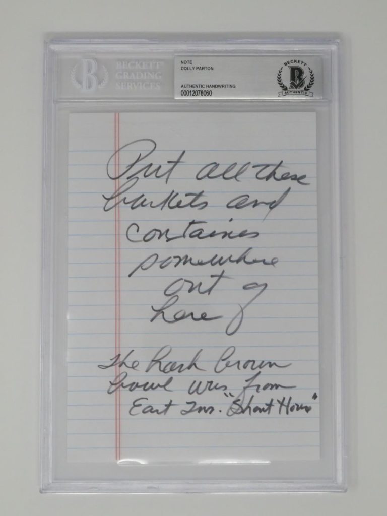 DOLLY PARTON Handwritten 