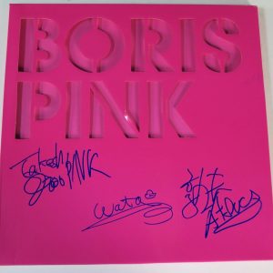 BORIS (Group Band) Signed Autograph Auto "Pink" Album Vinyl LP JSA