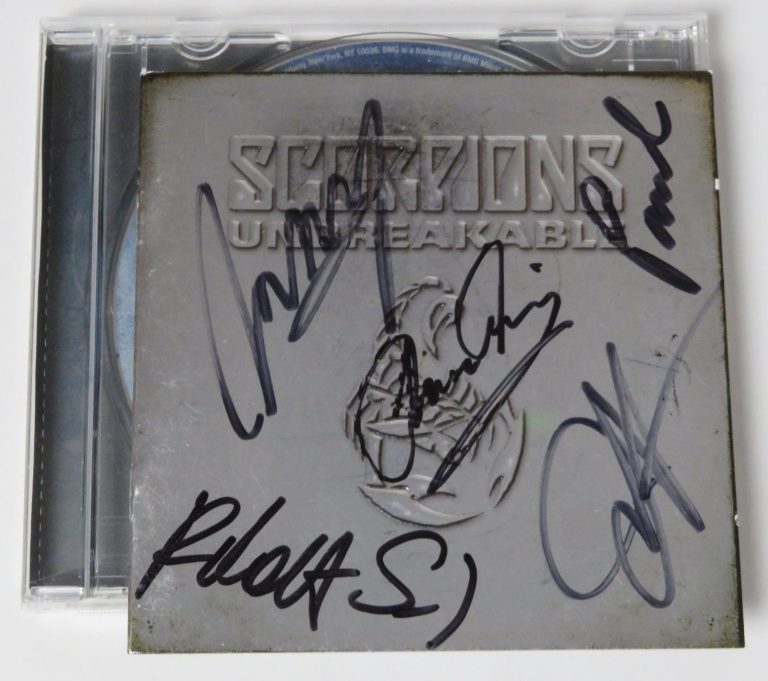 SCORPIONS Signed Autograph Auto 