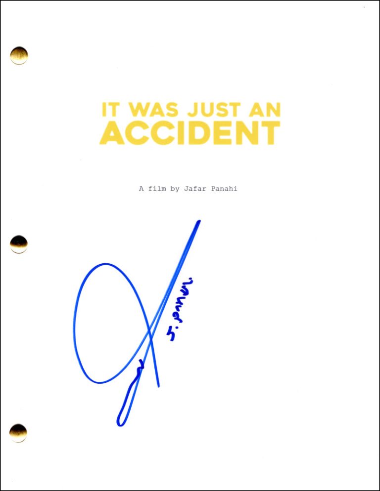 Jafar Panahi Signed Autograph It Was Just an Accident Movie Script Screenplay