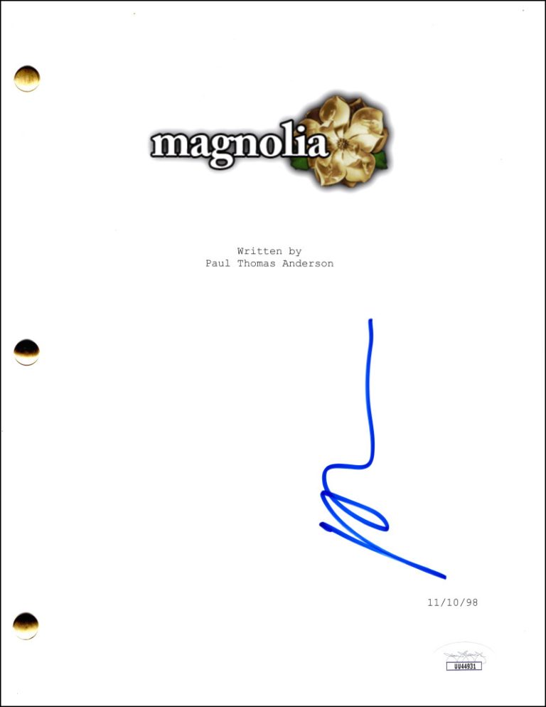 Paul Thomas Anderson Signed Autograph Magnolia Movie Script Screenplay JSA COA