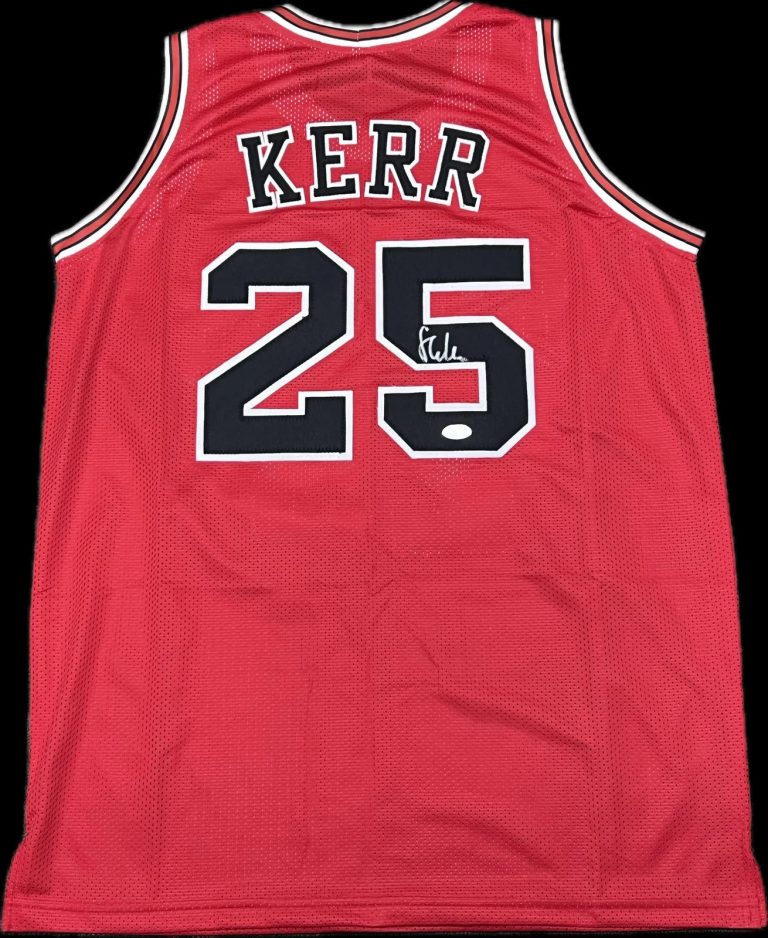 Steve Kerr Signed Chicago Bulls Jersey PSA