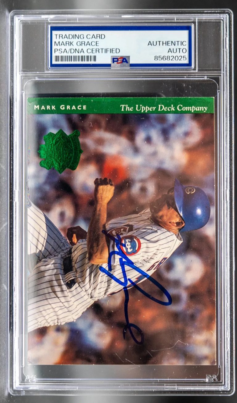 1994 Mark Grace Upper Deck #30 Signed Card PSA Autographed