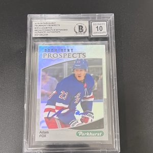 2019 Adam Fox Parkhurst Prominent Prospects#PP14 Signed Card BAS Auto 10 Autogra
