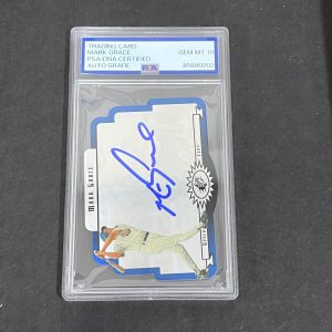 1996 Mark grace Upper Deck SPX#15 Signed Card PSA 10 Autographed
