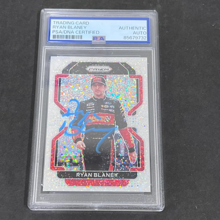 2022 Ryan Blaney Panini Prizm#14 Signed Card PSA Auto Auth Autographed