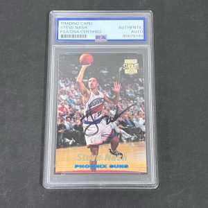 1996 Steve Nash Topps Stadium Club#R13 Signed Card PSA Auto Auth Autographed