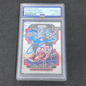 2022 Charlotte Flair Panini Prizm#180 Signed Card PSA Auto Auth Autographed