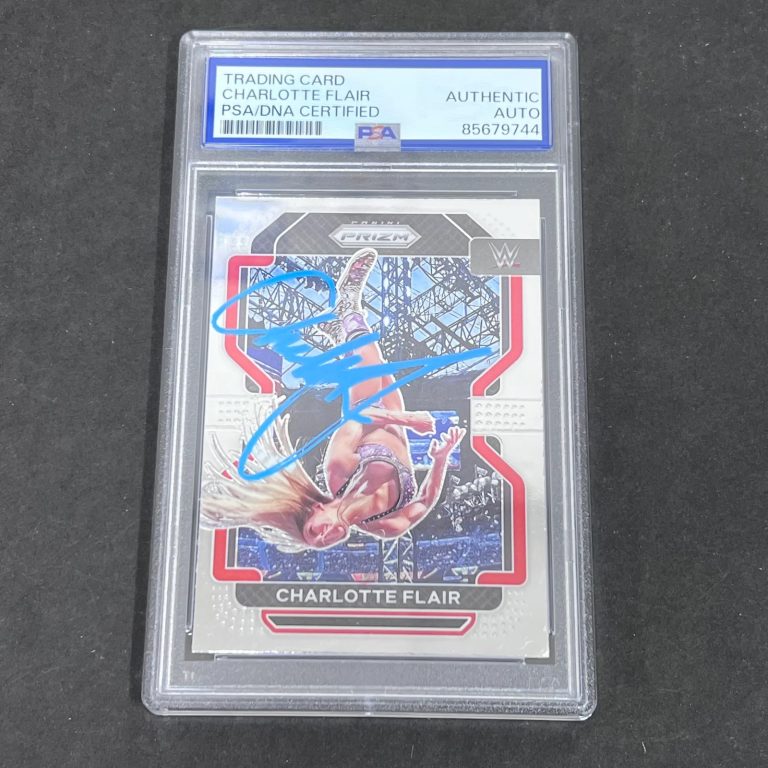 2022 Charlotte Flair Panini Prizm#180 Signed Card PSA Auto Auth Autographed