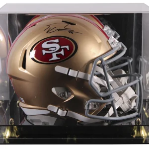 49ers George Kittle Signed Full Size Speed Rep Helmet W/ Case BAS Witnessed
