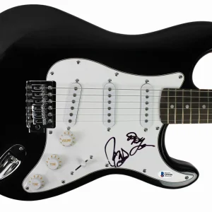 Robert & Dean DeLeo Stone Temple Pilots Signed Black Electric Guitar BAS #Q94420