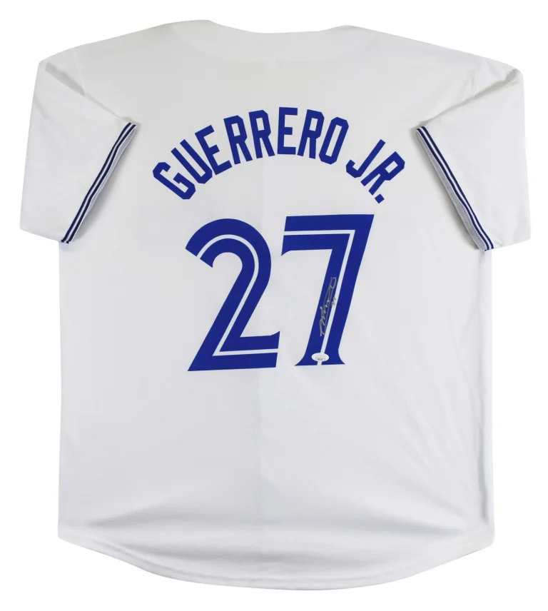 Vladimir Guerrero Jr. Authentic Signed White Pro Style Jersey Autographed JSA
