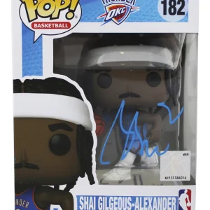 Thunder Shai Gilgeous-Alexander Signed #182 Funko Pop Vinyl Figure JSA #CA34711