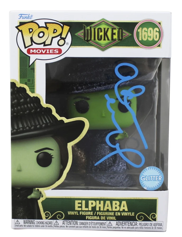 Idina Menzel Wicked Authentic Signed Elphaba #1696 Funko Pop Vinyl Figure BAS