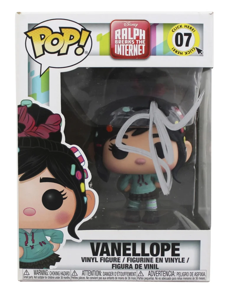 Sarah Silverman Wreck It Ralph Signed #07 Funko Pop Vinyl Figure JSA #AV65358
