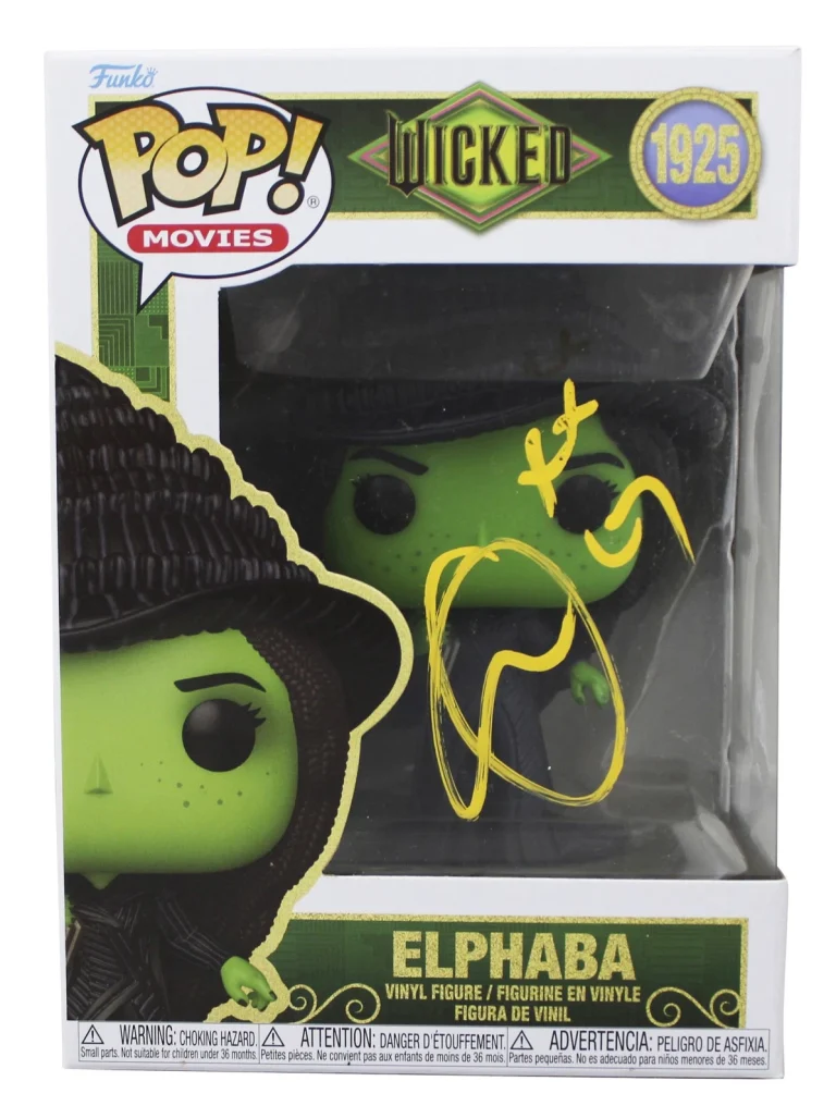 Cynthia Erivo Wicked Signed Elphaba #1925 Funko Pop Vinyl Figure JSA #AY40666