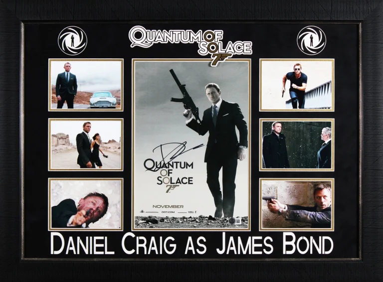 Daniel Craig Quantum of Solace Authentic Signed 11x14 Framed Photo BAS #BS78141