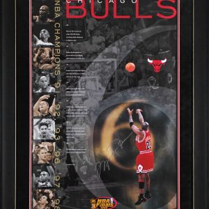 Bulls Michael Jordan Authentic Signed 22x34 Poster Autographed UDA #BAF01431