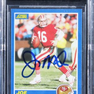 49ers Joe Montana Signed 1988 Score #1 Card Auto Graded Gem Mint 10! BAS Slabbed
