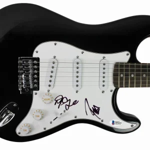 Robert & Dean DeLeo Stone Temple Pilots Signed Black Electric Guitar BAS #Q94419