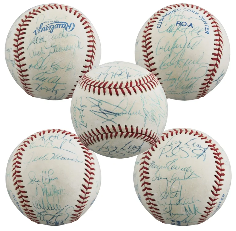 1991 Twins (31) Morris, Olica, Puckett +28 Signed OAL Baseball BAS #AE64192