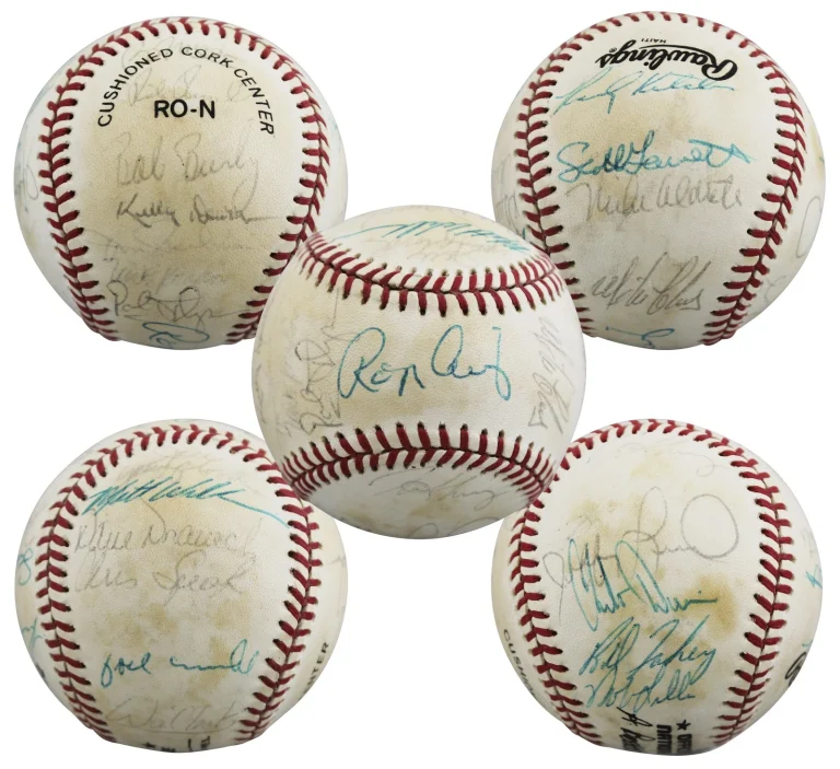 1987 Giants (23) Clark, Williams, Uribe +20 Signed ONL Baseball BAS #AE64191