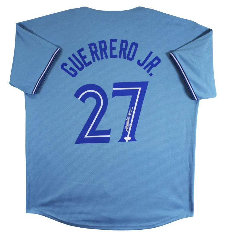 Vladimir Guerrero Jr. Authentic Signed Blue Pro Style Jersey Autographed JSA