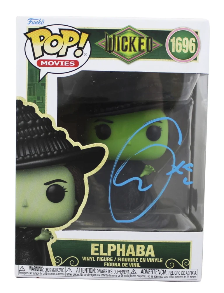 Cynthia Erivo Wicked Signed Elphaba #1696 Funko Pop Vinyl Figure BAS #BR39069