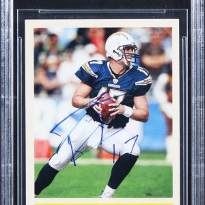 Chargers Philip Rivers Authentic Signed 2009 Philadelphia #156 Card BAS Slabbed