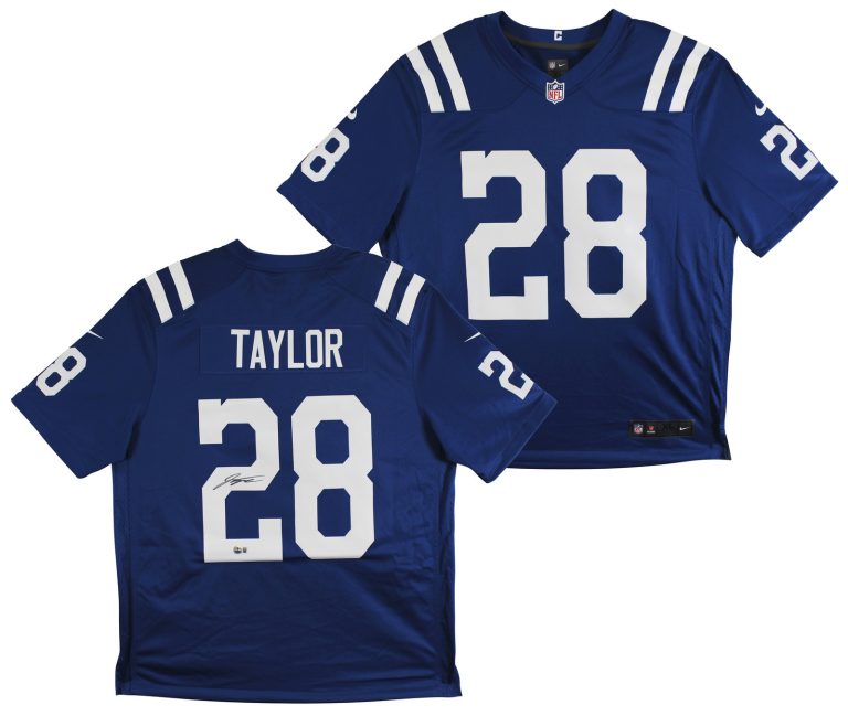 Colts Jonathan Taylor Authentic Signed Blue Nike Limited Jersey BAS Witnessed