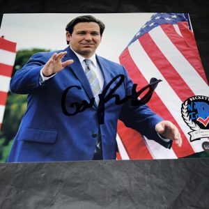 Ron DeSantis Signed 11x14 Photo Florida Governor 2024 President? Beckett #2
